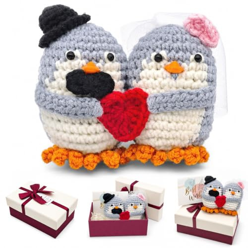 Pinguino Positivo,Regalo Anniversario Matrimonio Pinguini con Carta
