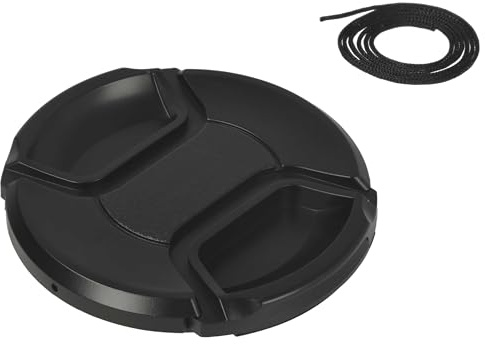 vhbw Objektivlock 72 mm kompatibel med Nikon AF-S 24-85 mm 1:3.5-4.5G ED VR kamera, DSLR - plast, svart, med invändigt handtag