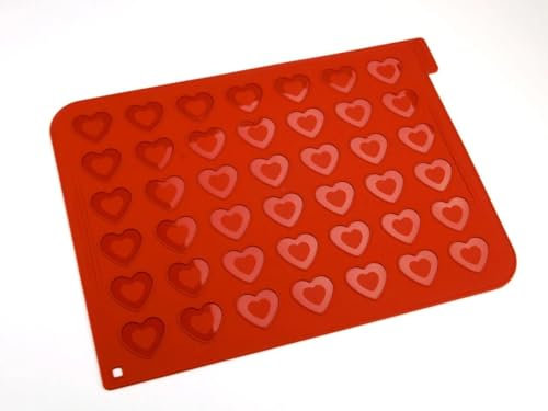 Tapis de cuisson en silicone pour macaron Motif cœur
