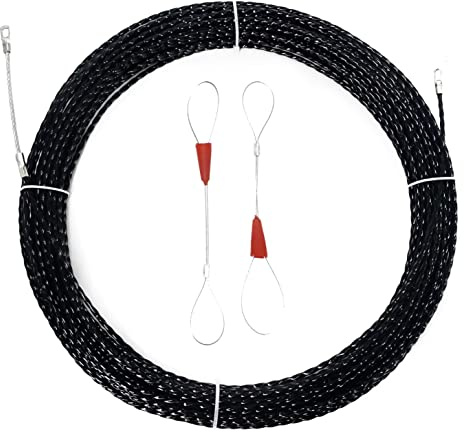 IRSCorp 4,3 mm 15 m Fischband-Kabelabzieher Kabelstangen Kit PET Elektrische Kabelzieher durch Wand Draht Führungsvorrichtung Einfädler Fisch Kabelbefestigung