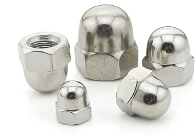 Hutmuttern DIN 1587 Edelstahl mit Feingewinde M8 M10 M12 M14 M16 hohe Form (1 5 10 25 Stück) (1, Feingewinde M12 x 1,25)