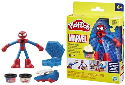 Play-Doh Marvel Spider-Man Telarañas, Set de Juego con Figura de Acción de Superhéroe, Manualidades Infantiles y Actividades Creativas, Niños y Niñas de 4 Años o Más