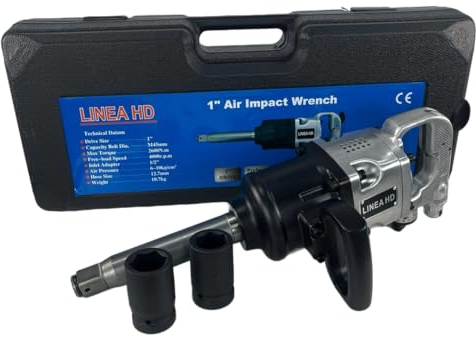 Pistola de impacto neumática 1 Linea HD | Vasos ø 32 mm ø 33 mm | Mango acoplable | Herramientas Taller