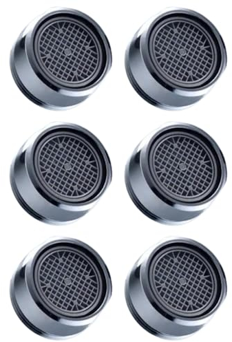 Rompigetto M24, Aeratore Rubinetto Filtri Rubinetti Lavandino per Cucina e Bagno, in Acciaio Inox e Guarnizioni (6 Pz)