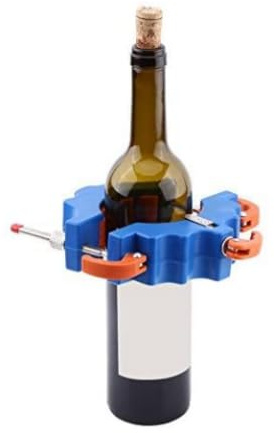 Glasflaskskärare Set, Uppgraderad DIY Verktyg för Vin och Ölflaskor, Blå Skärmaskin för Glas