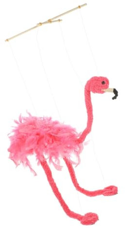 VICASKY Schnur Flamingo Marionettenspielzeug Einzigartige Marionettenpuppen Flamingo Spielzeug Marionetten Puppenspielzeug Flamingo Marionetten Plüschmarionetten