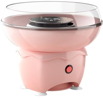 Smbcgdm Fournitures de cuisine Machine à barbe à papa Moteur puissant Chauffage rapide Fonctionnement silencieux Facile à nettoyer Mini machine à barbe à papa pour les fêtes et les événements