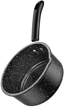 COLLBATH 1 Pc Pot à Lait En Pierre Maifan Support De De Lait Casserole Vache Miche De Fabricant Pichet De Lait Maternel De Stockage De Lait Maternel Non Plat Black Fer Affiné