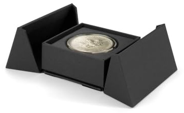 Fyr Porta myntfodral för en rund myntkapsel 39/40 mm, svart