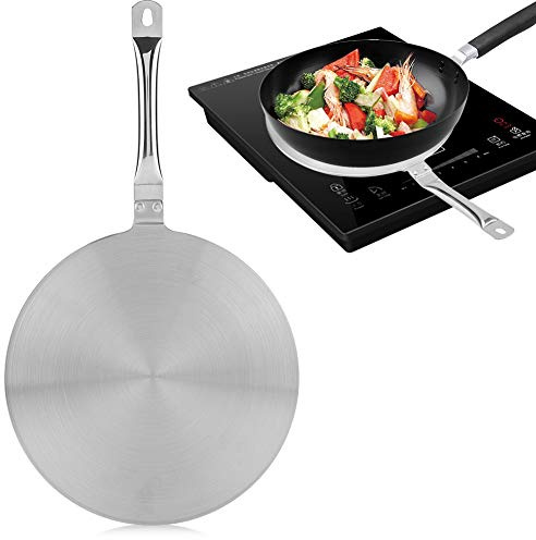 Stainless Steel Induction Hob Diffuser - 20/24cm Heat Distributor for Gas/Electric Cookers