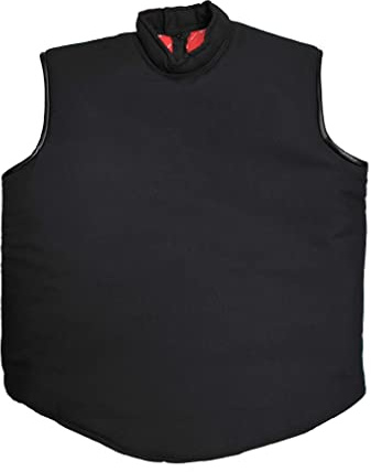 LEONARK Fencing Coach Vest - Professional Fencing Protective Suit - Cattlehide Leather/Canvas Fencing Training Clothes - Sleeveless/Sleeved Jacket for both Adult and Child (Canvas Sleeveless, XL)