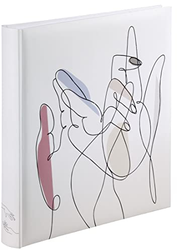 Hama Fotoalbum „Hands“ 29x32 cm (Buch-Album mit 60 weißen Seiten, mit Trennblättern, zum Selbstgestalten und Einkleben, Erinnerungsalbum) Fotobuch weiß