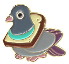 Adorable broche en forme d'oiseau en métal émaillé pour col de blé, motif animal de dessin animé amusant pour chemise, sac, revers, bijoux, accessoires, cadeau