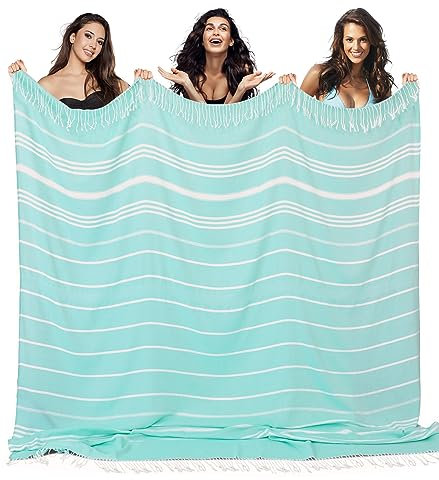 Jätte turkisk strandhandduk filt extra stor boho bomull filt pool moln handduk snabbtorkande sandfri mikrofiber sandrpoof vuxna kvinnor lätt överdimensionerad XL XL XL stor jumbo bred 2 personer