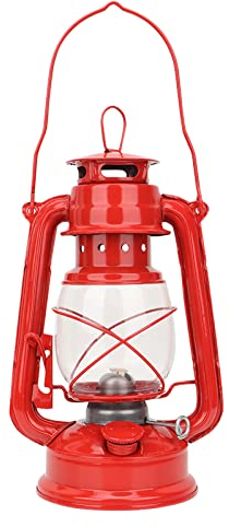 Lanterna a Petrolio Cherosene Vintage in Ferro - Lampada Ad Olio per Uso Interno, Party e Pub