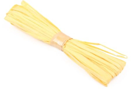 18 g Raffia, Natural Raffia, Raffia Ribbon, Natural Raffia, Natural Flora, Raffia for Crafts, Gift Box, Festival, Gift, Decoration, Packaging, Yellow