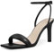 MIRAAZZURRA Damen Sandalen Riemchen High Heel Quadratische Offene Zehe Slingback Heel Sandalen with Ankle Strap für Kleider Party Schuhe Schwarz 37