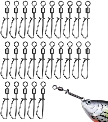 Generisch Quick Fishing Snap Kit – Agrafes de pêche solides | Clips rapides rotatifs à 360 degrés pour les amateurs de pêche
