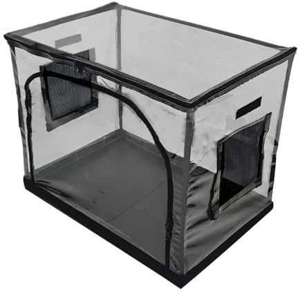Reptile Tank - Recinto de polipropileno para reptiles, recinto de lagarto, espaciosa tienda de campaña de tortuga, gran recinto de tienda de campaña para reptiles con vista transparente para dragón