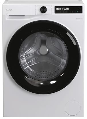 Candy ProWash 500 BR 412BL8-S Lavadora 12 KG, 1400 RPM, Display Digital, Conectividad WIFI, 16 Ciclos, Inverter Speed Drive, Inicio Diferido 24H, Bloqueo Infantil, Detector KG, 72 DB, Blanco