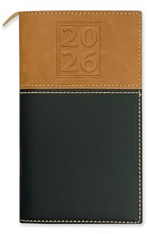 BookFactory 2026 Weekly Pocket Calendar Planner with Notepad