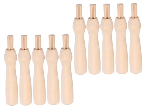 DECORNIJIA 10 pièces Poignées pour Aiguilles à Punch Lot de Manches de Remplacement Durables pour Aiguilles de Feutrage et Piquage DIY Outils de Feutrage Artisanaux