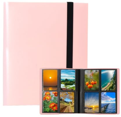 LianSinGo 4-Pocket Trading Card Binder, 160 Side-Loading Pockets, Durable PU Material Album for MTG, Sports Cards, Photo