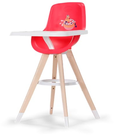Baby born Trona de Estilo escandinavo con Bandeja, Accesorio para muñecas de 36 cm y 43 cm