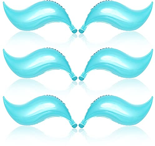 KatchOn Blue Mermaid Tail Balloon - 25 Inch, Pack of 6 | Balloons for Mermaid Garland | Foil Balloon for Birthday Decorations