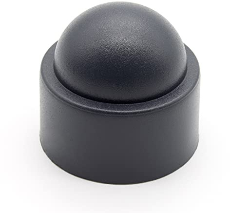 Enkotrade 36 Stück Schutzkappen Sechskant Anthrazit für M16, Schlüsselweite 24, für Schrauben und Muttern Abdeckkappen Sechskantschrauben Schraubenkappe Abdeckung Endkappen