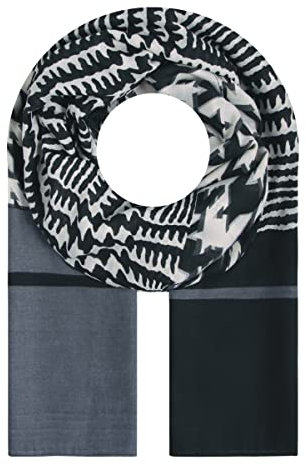 Majea Halstücher Damen Tuch Kopftuch Halstuch Schal Damen-Schal Tücher Stola (880034) (schwarz 2)