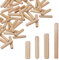 Juego de 400 clavijas de madera de 8 x 20 mm, madera de abedul maciza, clavijas biseladas para muebles (400, 8 x 20 mm)