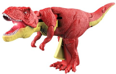 2023 Funny Dinosaur Toys, Multi-joint Swing Realistic Shout of Dinosaurs Cool Lights Matching Vibration Trigger The T-Rex Dinosaur Chomper Toys Gift for Birthday, Halloween, Christmas Red