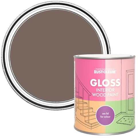 Rust-Oleum Brown Interior Wood Paint in Gloss Finish - River's Edge 750ml