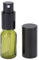 Qukaim Green Spray Bottle 10ml Empty Olive Green Light Proof Reble Glass Spray Bottle with Lid for Skin Care, Travel Size, Refillable Container, Ideal for Essential Oils and Perfumes