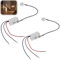 2 Stück Mini Bewegungsmelder 220v: IP65 Mini Infrarot Bewegungsmelder unterputz, Automatischer Infrarot-Sensorschalter Mit Dämmerungssensor für den Innen und Außenbereich, Einstellbare Verzögerung
