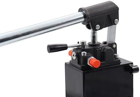 Hydraulische Handpumpen Doppelwirkende 12-25 - 45cc, Öltank 1-3-5 Lt. (D.W. 25 ccm 3 Lt Tank)