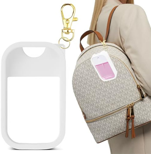 IKOPFLN 45ML Atomizador Perfume Recargable, Mini botella rociadora portátil, Pulverizador recargable, perfume miniatura sin fugas, frasco Ideal para salir de noche, viajar, fiestas, citas（Blanco）