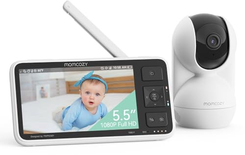 Momcozy BM03S Vigilabebes con Camara sin WiFi,5.51080P FHD,5800mAh batería