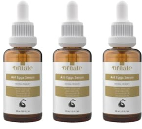 ORNATE Sérum de réduction des cheveux Ant Egg - Avec 0,5 % d'acide formique et 10 % d'aloe vera - Sérum anti-pousse des cheveux pour le corps et le visage - 30 ml X3