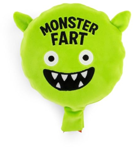 Keycraft Plushie Whoopee Cushion Monster – Funny Monster Fart Plush Toy, Squeezable Fart Noise Maker, Novelty Prank Toy & Gag Gift for Kids and Adults, Soft Joke Toy Age 3+