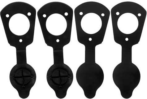 NUOBESTY 4 Pièces Capuchon de Porte-Canne à Pêche pour Bateau en PVC Léger et Résistant aux Intempéries, Joint D'étanchéité pour Support de Tige Kayak, Accessoire pour Pêche en Kayak