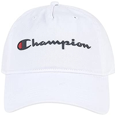 Champion Unisex Adult Ameritage Dad Adjustable Cap Headband, Medium White, One Size US