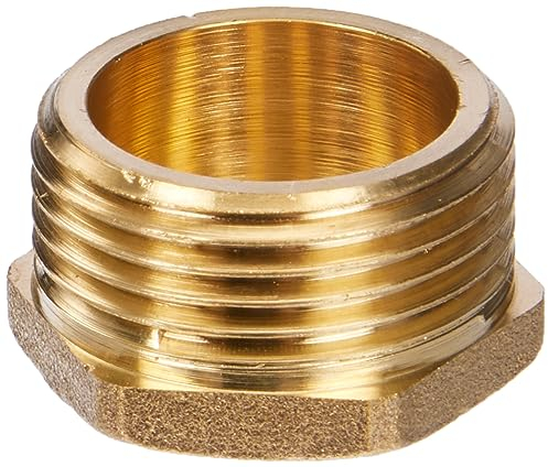 SOMATHERM FOR YOU, Bouchon laiton Mâle 20/27 brut pour raccords plomberie - Idéal pour réseaux d'eau sanitaire et chauffage - Étanchéité avec joint plat - Installation facile