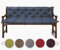sunnypillow Bankauflage Stuhlkissen Bankkissen 130 x 50 x 50 cm Sitzkissen und Rückenkissen für Hollywoodschaukel Polsterauflage Auflage für Gartenbank viele Farben und Größen zur Auswahl Blau