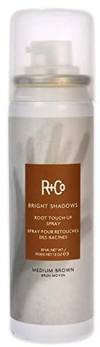 R+Co Bright Shadows Root Touch-Up Spray - Medium Brown, 1.5 Oz.
