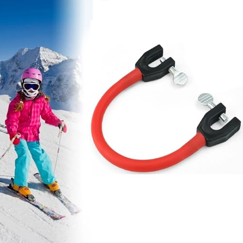 Connettore per Punta da Sci,Portatile Aiuto per L'Allenamento di Sci,Trainer Connettore Punta da Sci,Connettore Della Testa Dello Sci,Connettore per Sci per La Formazione Principianti dei All'Aperto