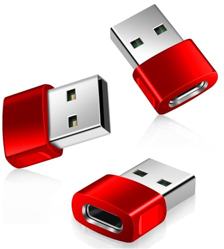 BASESAILOR for Apple Watch 11 Charger Adapter 3Pack,USB to USB C Adapter Type C Female to A Male Car Converter for iPhone 17 Air 16 16e 15 Pro Max Plus,Airpods 4/Pro 3,iPad Mini,Samsung Galaxy S25 A56