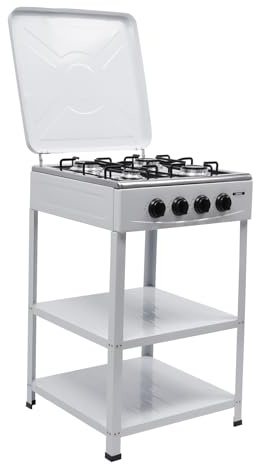 Gasspis med 4 ljuskällor gasspis gas stove kokplatta i rostfritt stål, vindtät design, lämplig för hushållskök