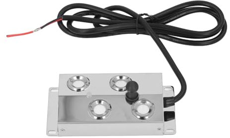 Eujgoov Brumisateur à 4 Têtes, Bassin à Ultrasons avec étanchéité IP67, Longueur de Câble de 1,5 M, pour Paysages Intérieurs et Extérieurs